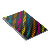 Modische und coole Farbtöne und Streifen Notizblock (Rechte Seite)