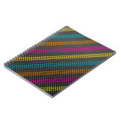 Modische und coole Farbtöne und Streifen Notizblock (Linke Seite)