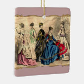 Modische Viktorianische Ladys Keramikornament (Rechts)