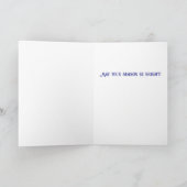 Modische Vintage Schneeschuhwanderung Karte (Innenseite)