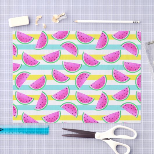 Modische Wassermelone-buntes Muster Seidenpapier (Handwerk)