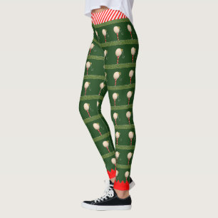 Modische Weihnachts-Golf-Leggings Leggings