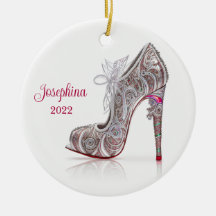 Modische Weihnachtsschuhe Stiletto High Heel Shoe