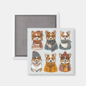 Modische Welsh Corgi Hunde Magnet (Vorderseite/Rückseite)