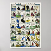 Modische Wörter in Japanisch und Englisch Poster (Vorne)