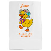 Modische Yellow Chick Ostereierjagd Mittlere Geschenktüte (Rückseite)