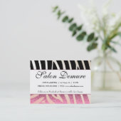 Modische Zebra-u. Visitenkarte (Stehend Vorderseite)