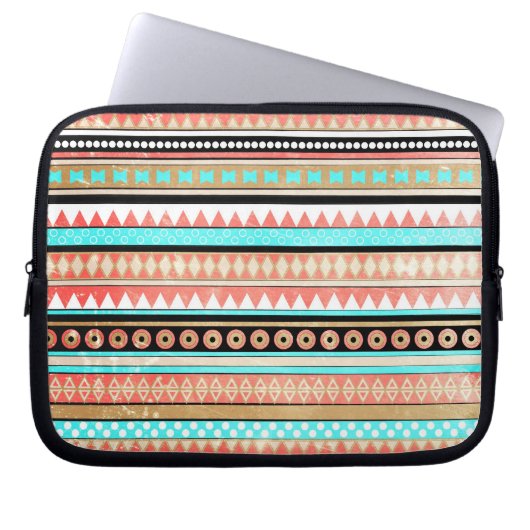 Modischer Azteke Laptopschutzhülle (Vorderseite)