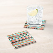 Modischer Azteke Rechteckiger Pappuntersetzer (Vor Ort)