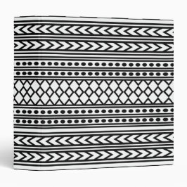 Modischer aztekischer Stammes- Druck-geometrisches 3,8 Cm Ordner