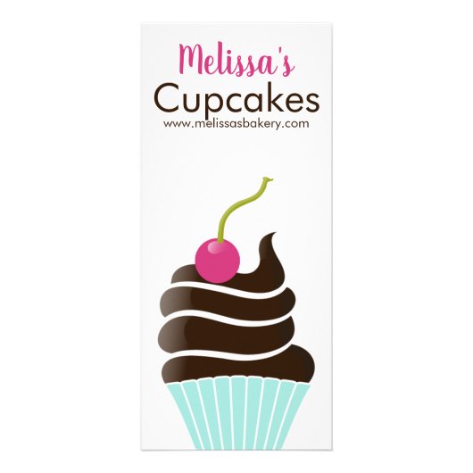 Modischer Bäckerei-Schokoladen-Kirschkleiner Werbekarte (Vorne)