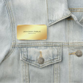 Modischer bezaubernder Goldblick-einfache Namensschild (Beispiel)