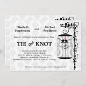 Modischer Birdcage mit elegantem Einladung (Vorne/Hinten)