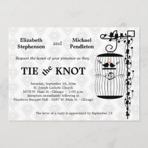 Modischer Birdcage mit elegantem Einladung