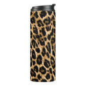 Modischer Cheetah-Druck-Becher Thermosbecher (Nach links gedreht)