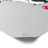 Modischer Dalmatiner Poster (Ecke)