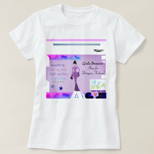 Modischer Designer T/Shirt T-Shirt (Design vorne)