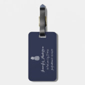 Modischer editable Hintergrund des Gepäckanhänger (Rückseite vertikal)