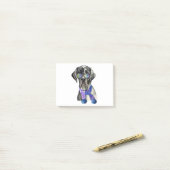 Modischer Great Dane Hipster Post-it Klebezettel (Auf Schreibtisch)