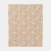 Modischer handwerklicher Hintergrund mit Sternen. Fleecedecke (Vorderseite)