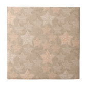 Modischer handwerklicher Hintergrund mit Sternen. Fliese (Vorderseite)