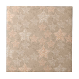 Modischer handwerklicher Hintergrund mit Sternen. Fliese
