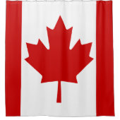 Modischer Kanada-Flagge Duschvorhang (Vorderseite)