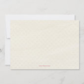 Modischer Kreisbaum und Vogel-Babypartyeinladung Einladung (Rückseite)