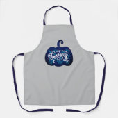 modischer Kürbistext für Erntedank Apro Schürze (Vorderseite)