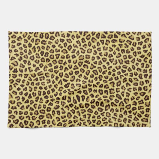 Modischer Leopard-Gepard-Druck Geschirrtuch (Horizontal)