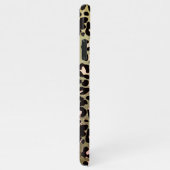 Modischer Leopard-Muster Hintergrund-Individuelle  iPhone Hülle (Rechte Seite)