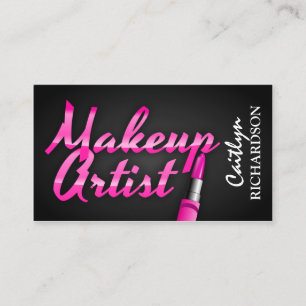 Modischer modischer Maskenbildner Visitenkarte