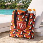 Modischer Monogram Toucan Tasche