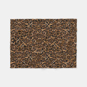 Modischer Pelz-Muster-Leopard-Druck Browns Fleecedecke (Vorderseite (Horizontal))