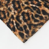 Modischer Pelz-Muster-Leopard-Druck Browns Fleecedecke (Ecke)