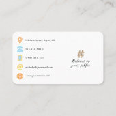 Modischer QR-Code für Selfie Girl Visitenkarte (Rückseite)