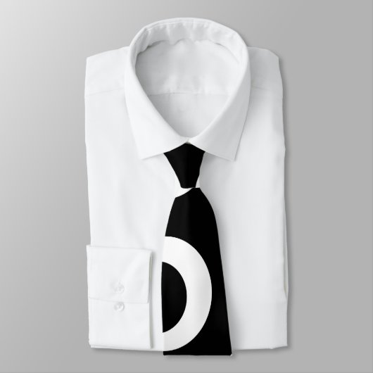 Modischer Retro Schwarzweiss-Entwurf. Gewohnheit Krawatte (Gebunden)