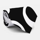 Modischer Retro Schwarzweiss-Entwurf. Gewohnheit Krawatte (Gerollt)