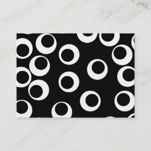 Modischer Retro Schwarzweiss-Entwurf Visitenkarte