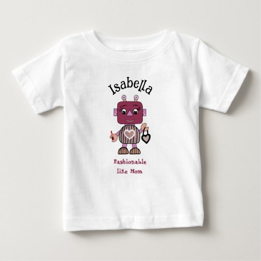Modischer Roboter-Baby-T - Shirt (Vorderseite)