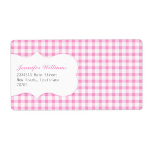 Modischer rosa Gingham