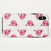 Modischer rosa Marienkäfer-Handy-Fall Case-Mate iPhone Hülle (Rückseite (Horizontal))