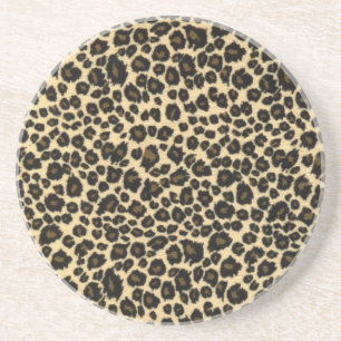 Modischer Safari-Leopard-Druck Getränkeuntersetzer