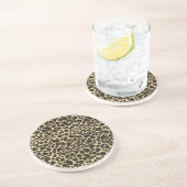 Modischer Safari-Leopard-Druck Getränkeuntersetzer (Seite)