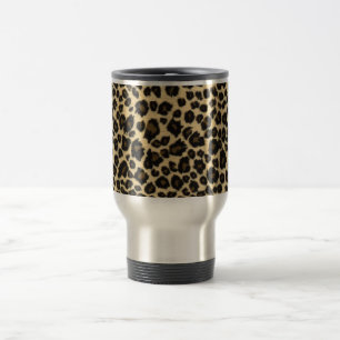 Modischer Safari-Leopard-Druck Reisebecher