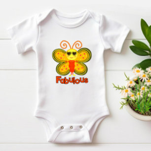 Modischer Schmetterling Baby Strampler