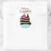 Modischer Schokoladenkirschglas- oder Runder Aufkleber (Tasche)