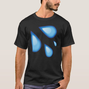 Modischer Tropfen Dripping Water Graphic Niedlich T-Shirt