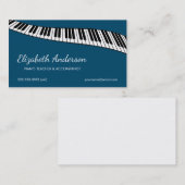Modischer u. moderner, Klavier-Lehrer u. Visitenkarte (Vorne/Hinten)