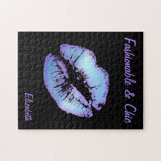 Modischer und schicker Lipstick Puzzle (Horizontal)